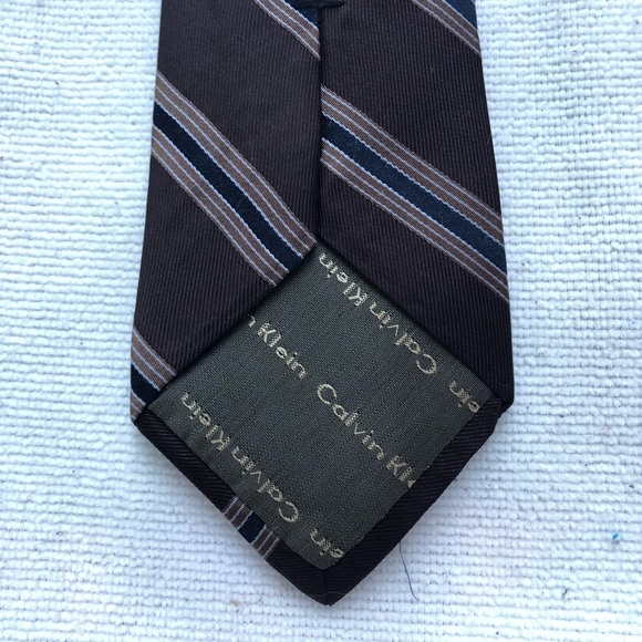 Vintage silk tie by Calvin Klein made in USA - Picture 5 of 6